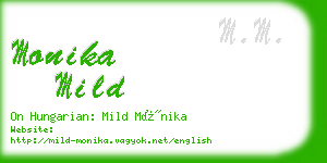 monika mild business card